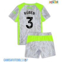 Camisa de time de futebol Manchester City Ruben Dias #3 Replicas 3º Equipamento Infantil 2025-26 Manga Curta (+ Calças curtas)